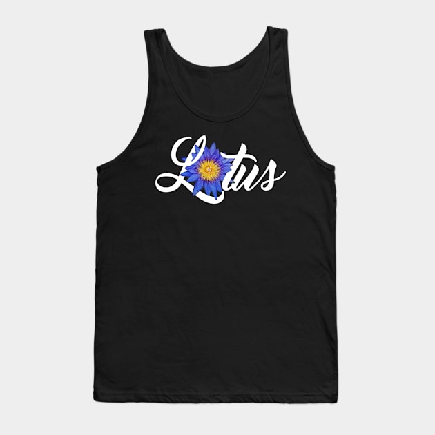 Blue Lotus Tank Top by Bajingseng